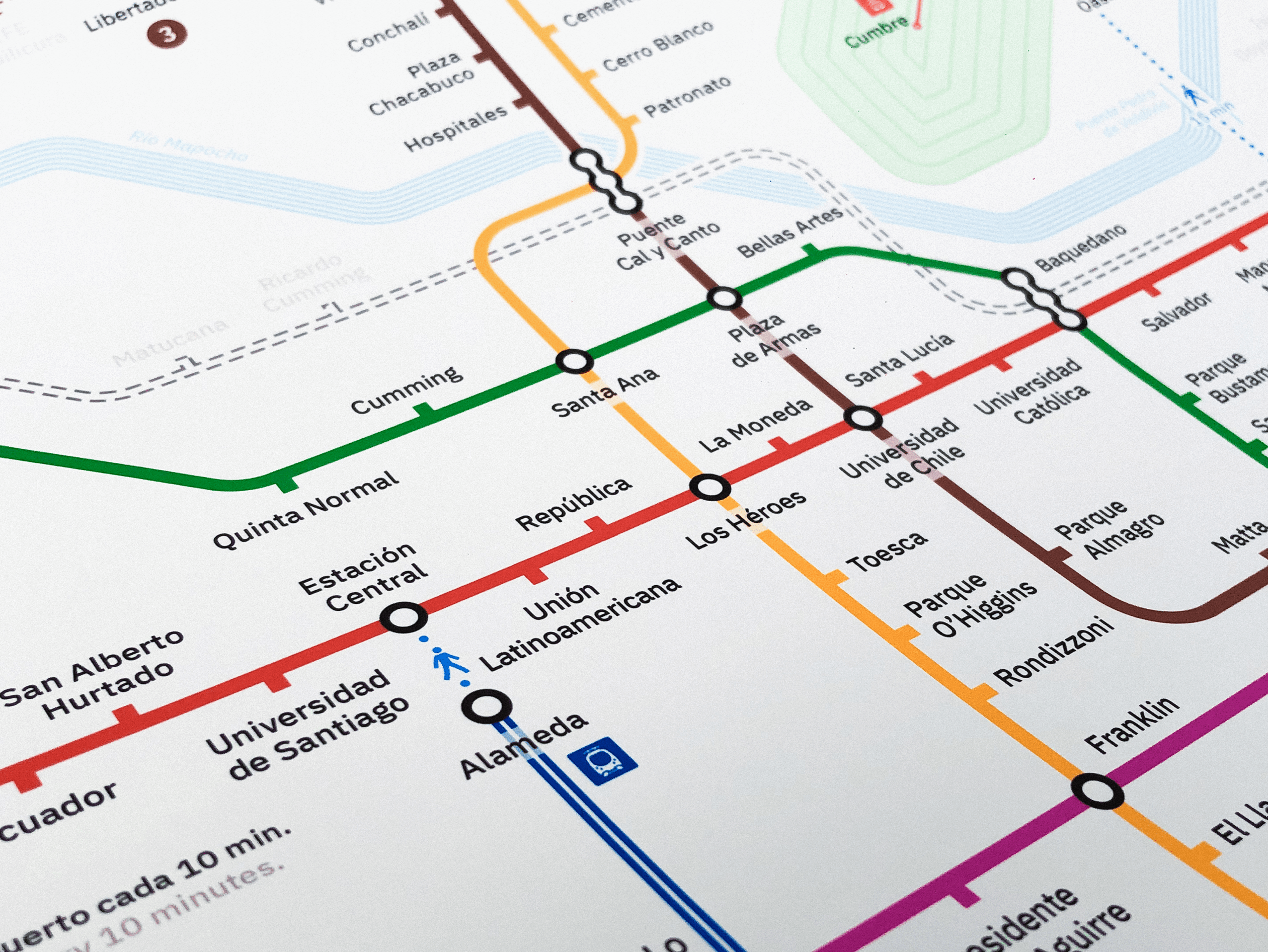 Santiago Transit Map 2019
