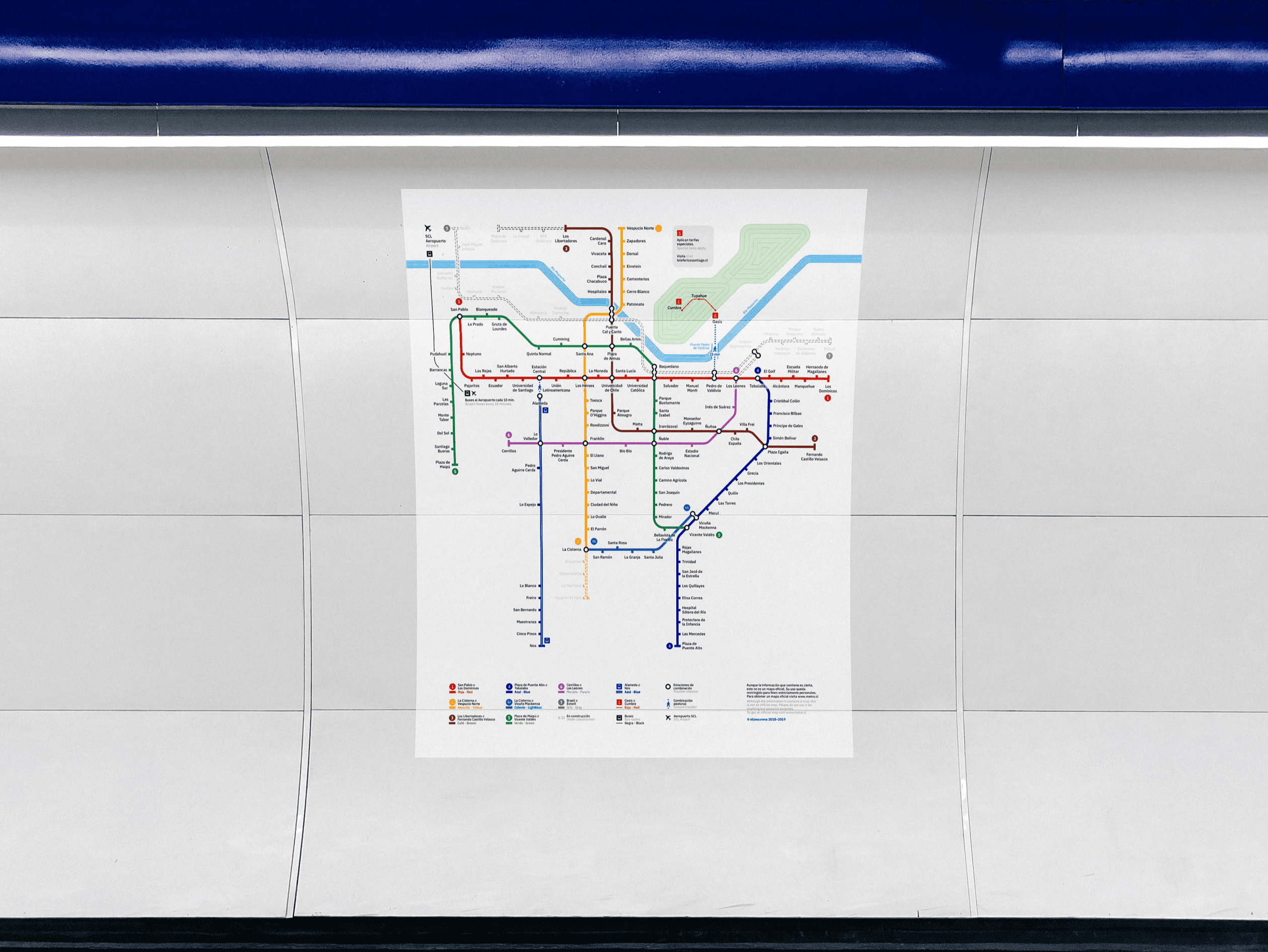 Santiago Transit Map 2019